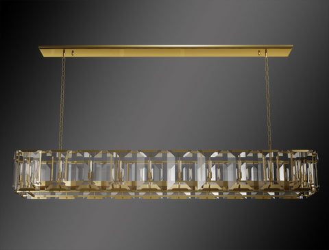 Luxe Crystal Chandelier Collection Vintage Rustic Lighting W 74" H 19.5" D 16.5" - G7-CG/4600/22