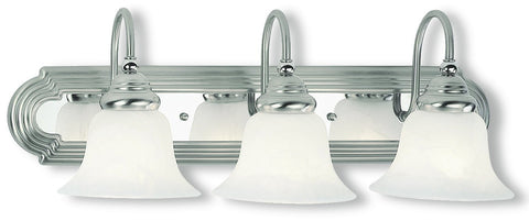 Livex Belmont 3 Light BN w/ CH Insert Bath Light - C185-1003-95