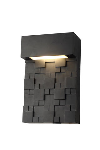 ZC121-LDOD1200 - Living District: LED Outdoor Wall lamp D:6.3 H:9.9 10.5W 800LM 3000K black Finish Acrylic Lens
