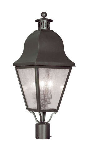 Livex Amwell 3 Light Bronze Outdoor Post Lantern - C185-2556-07