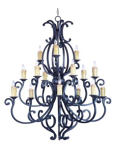 Richmond 15-Light Chandelier with Crystals Colonial Umber - C157-31007CU/CRY085