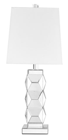 ZC121-ML9303 - Regency Decor: Sparkle Collection 1-Light Silver Finish Table Lamp