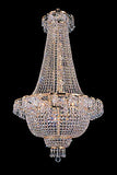 French Empire Crystal Gold Chandelier Lighting - Great for The Dining Room, Foyer, Entry Way, Living Room