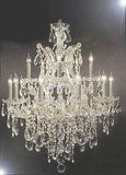 Set of 2-1 Chandelier Crystal Lighting Chandeliers - Great for The Dining Room, Foyer, Living Room! H30 X W28 and 1 Chandelier Crystal Lighting Empress Crystal (TM) H38" W37" - CS/21532/12+1 + CS/1/21510/15+1 A500-