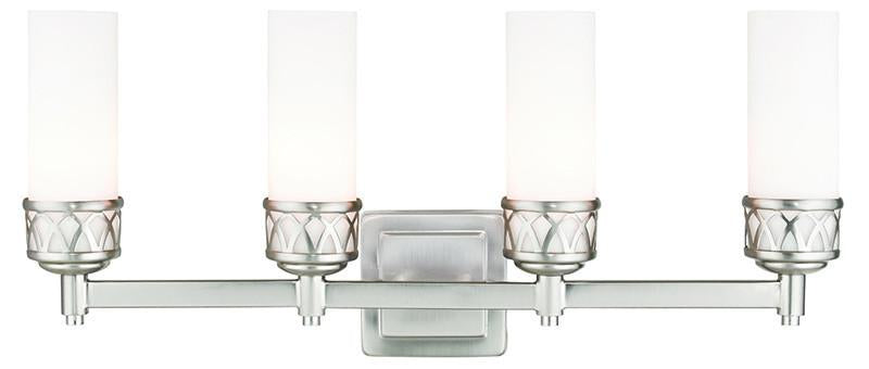 Livex Westfield 4 Light Brushed Nickel Bath Light - C185-47184-91