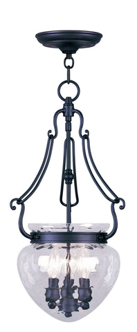 Livex Duchess 3 Light Black Chain Lantern  - C185-5043-04
