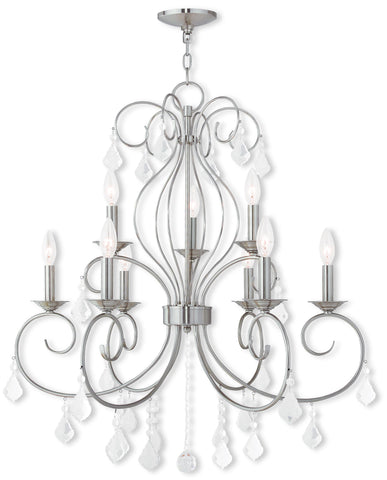 Livex Donatella 6 Light + 3 Light BN Chandelier - C185-50769-91