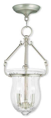 Livex Andover 2 Light Brushed Nickel Pendant - C185-50942-91