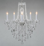Swarovski Crystal Trimmed Chandelier Authentic All Crystal Chandelier Lighting H30" X W24" - G46-3/384/5 Sw