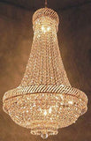 Swarovski Crystal Trimmed Chandelier! French Empire Crystal Chandelier Chandeliers Lighting H46" X W23" - A500-C7/CG/448/9SW