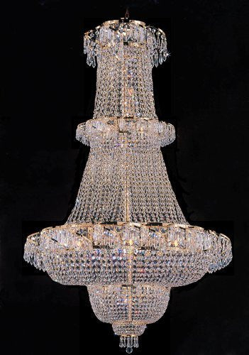 French Empire Crystal Chandelier Lighting 60"X36" - J10-26083/32