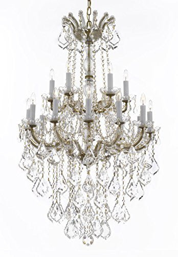 Maria Theresa Crystal Chandelier Chandeliers Lighting H 50" X W 30" - Great For Dining Room Entryway Or Living Room - A83-B13/152/18