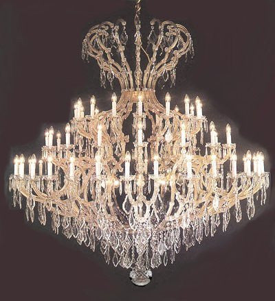 Large Foyer / Entryway Maria Theresa Chandelier Crystals Empress Crystal (Tm) Lighting H82" X W84" - A83-3103/64+8