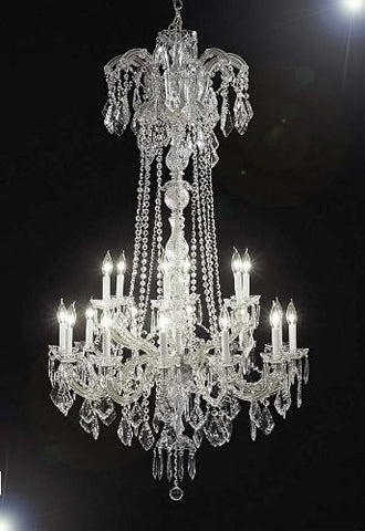 New Maria Theresa Chandelier Crystal Lighting Chandeliers H60" X W33" - A83-Silver/352/18