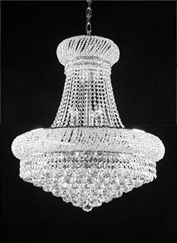 Swarovski Crystal Trimmed French Empire Crystal Chandeliers Lighting - Great for the Dining Room, Foyer, Living Room! H24" X W24" - A500-C6/CS/542/15SW