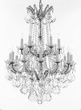 Swarovski Crystal Trimmed Chandelier Maria Theresa Crystal Chandelier Chandeliers Lighting H 36" X W 28" - Great For Dining Room Entryway Or Living Room - A83-B12/Cs/152/18Sw