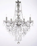 Swarovski Crystal Trimmed Chandelier Elegant 5 Light Crystal Chandelier Pendant Lighting Fixture Light Lamp - J10-3/26017/5 Sw