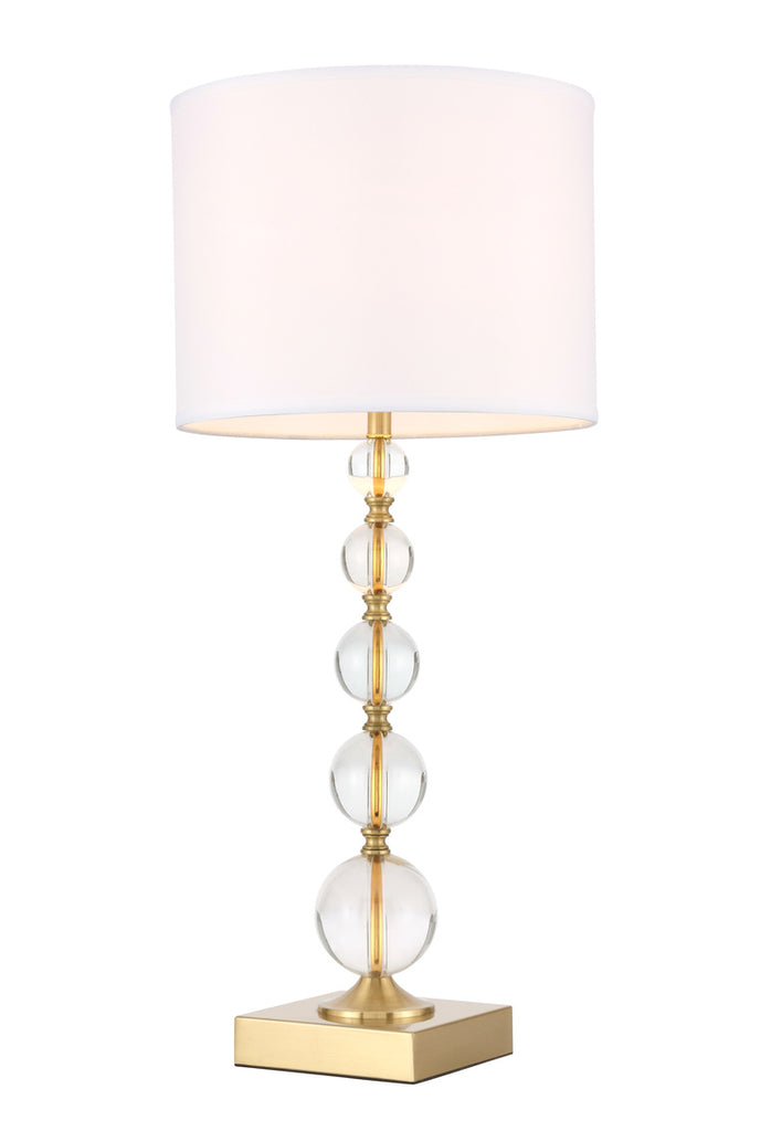 ZC121-TL3027BR - Regency Decor: Erte 1 light Brass Table Lamp
