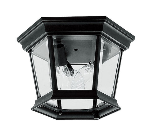 Livex Hamilton 3 Light Black Outdoor Ceiling Mount - C185-7510-04