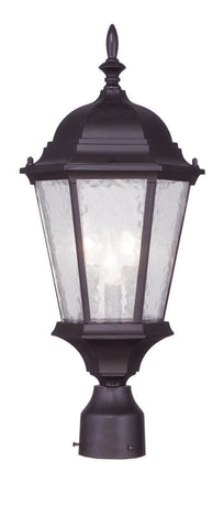Livex Hamilton 3 Light Bronze Outdoor Post Lantern - C185-7563-07