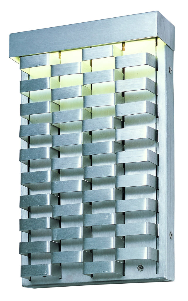 Weave Outdoor Wall Sconce Brushed Aluminum - C157-88293AL