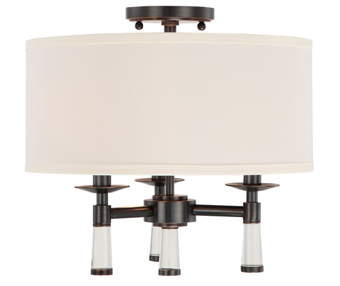 3 Light Oil Rubbed Bronze Transitional Ceiling Mount - C193-8863-OR_CEILING