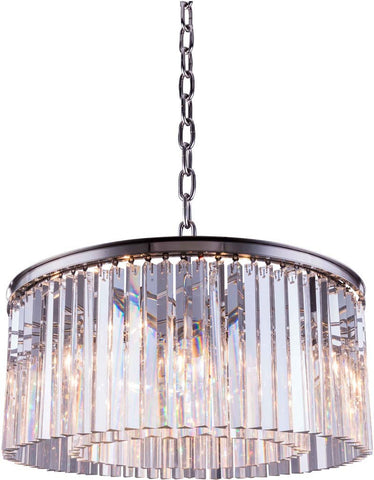 C121-1208D31PN/RC By Elegant Lighting - Sydney Collection Polished nickel Finish 8 Lights Pendant lamp