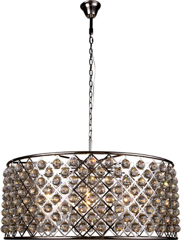 ZC121-1214G43PN-GT/RC By Regency Lighting - Madison Collection Polished Nickel Finish 10 Lights Pendant Lamp