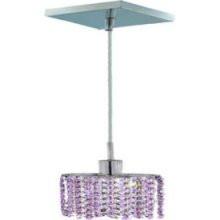 C121-1281D-S-E-RO/RC By Elegant Lighting Mini Collection 1 Lights Pendant Chrome Finish
