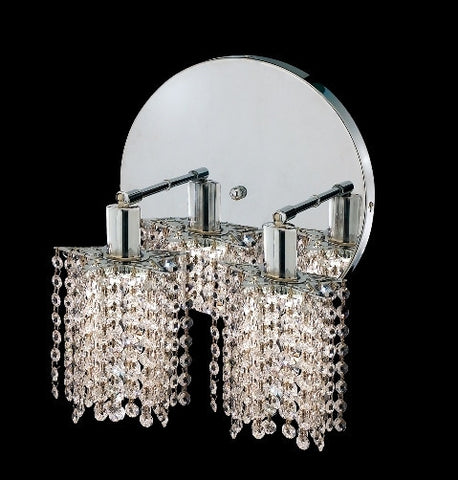 ZC121-1282W-R-P-CL/EC By Regency Lighting Mini Collection 2 Lights Wall Sconce Chrome Finish