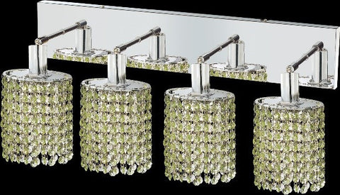 C121-1284W-O-E-LP/RC By Elegant Lighting Mini Collection 4 Lights Wall Sconce Chrome Finish