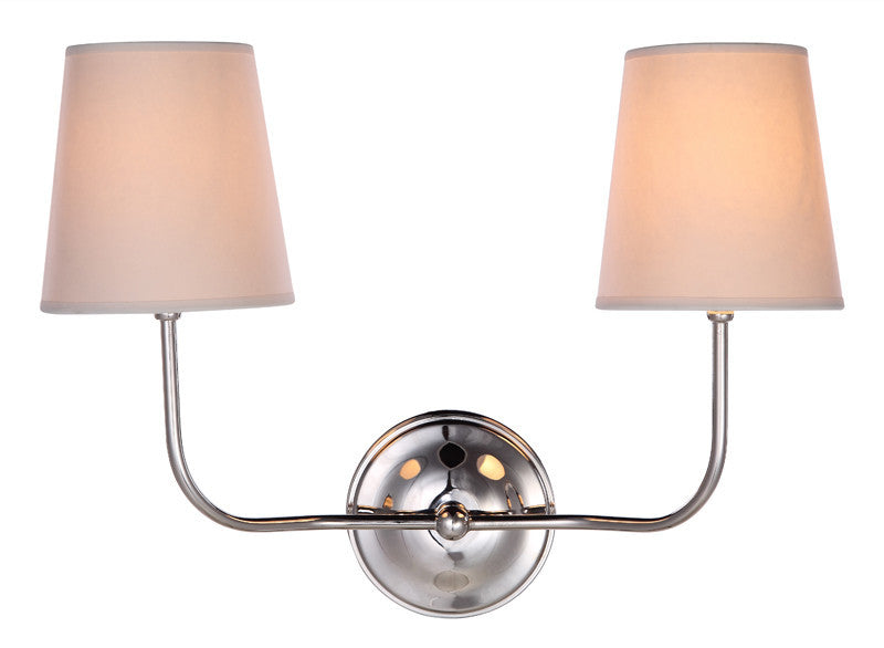 C121-1411W18PN By Elegant Lighting - Lancaster Collection Polished Nickel Finish 1 Light Wall Sconce