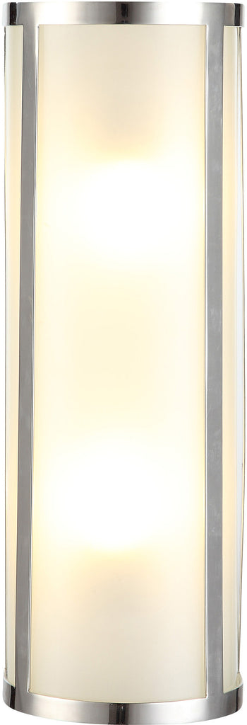 C121-1427W5PN By Elegant Lighting - Sierra Collection Polished Nickel Finish 2 Lights Wall Sconce