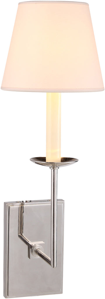 C121-1436W4PN By Elegant Lighting - Astana Collection Polished Nickel Finish 1 Light Wall Sconce