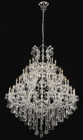 C121-2800G46C By Regency Lighting-Maria Theresa Collection Chrome Finish 49 Lights Chandelier