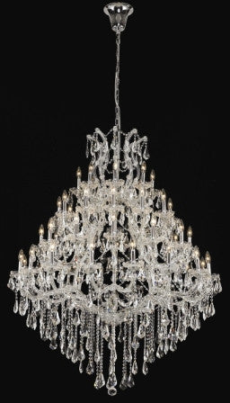 C121-2801G46C By Regency Lighting-Maria Theresa Collection Chrome Finish 49 Lights Chandelier