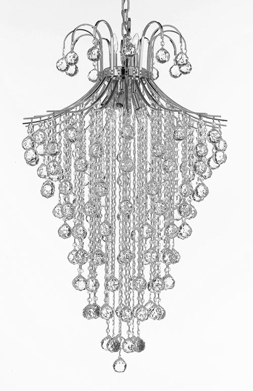 French Empire Crystal Chandelier Chandeliers Lighting H40" X W24" - J10-B12/CS/26054/9