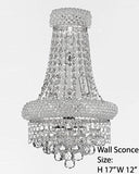 Empire Empress Crystal (Tm) Wall Sconce Lighting W 12" H 17" - C121-V1800W12SC