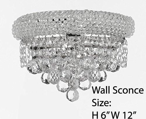Empire Empress Crystal (Tm) Wall Sconce Lighting W 12" H 6" - C121-1800W12C