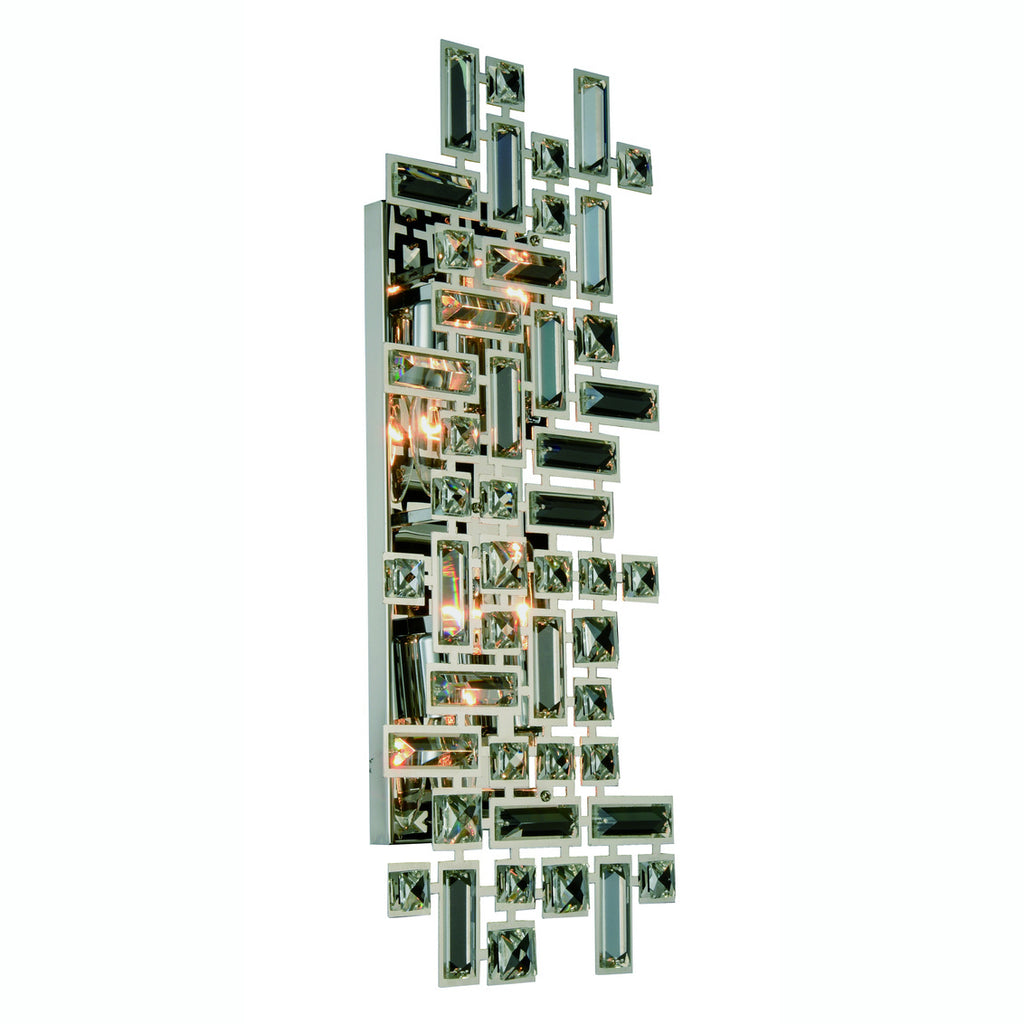 C121-2100W22C/RC - Regency Lighting: Picasso 4 light Chrome Wall Sconce Clear Royal Cut Crystal