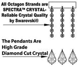 Swarovski Crystal Trimmed Chandelier 36" Large Lead Crystal Gold Chandelier Palace Hallway Lighting Fixture W 36" H 41"- A93-Sm/541/28 Sw